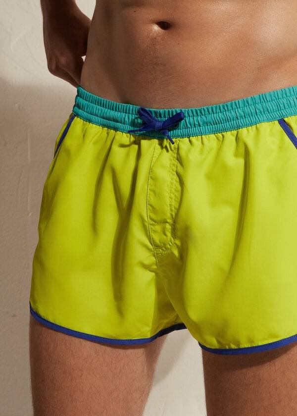 Traje De Baño Calzedonia Venice Beach Eco Hombre Verde Menta | CL2915IS