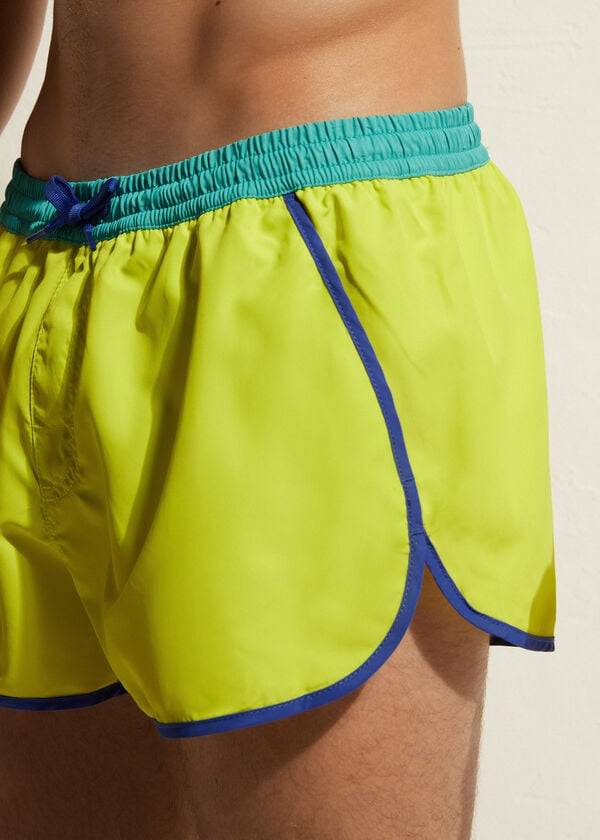 Traje De Baño Calzedonia Venice Beach Eco Hombre Verde Menta | CL2915IS